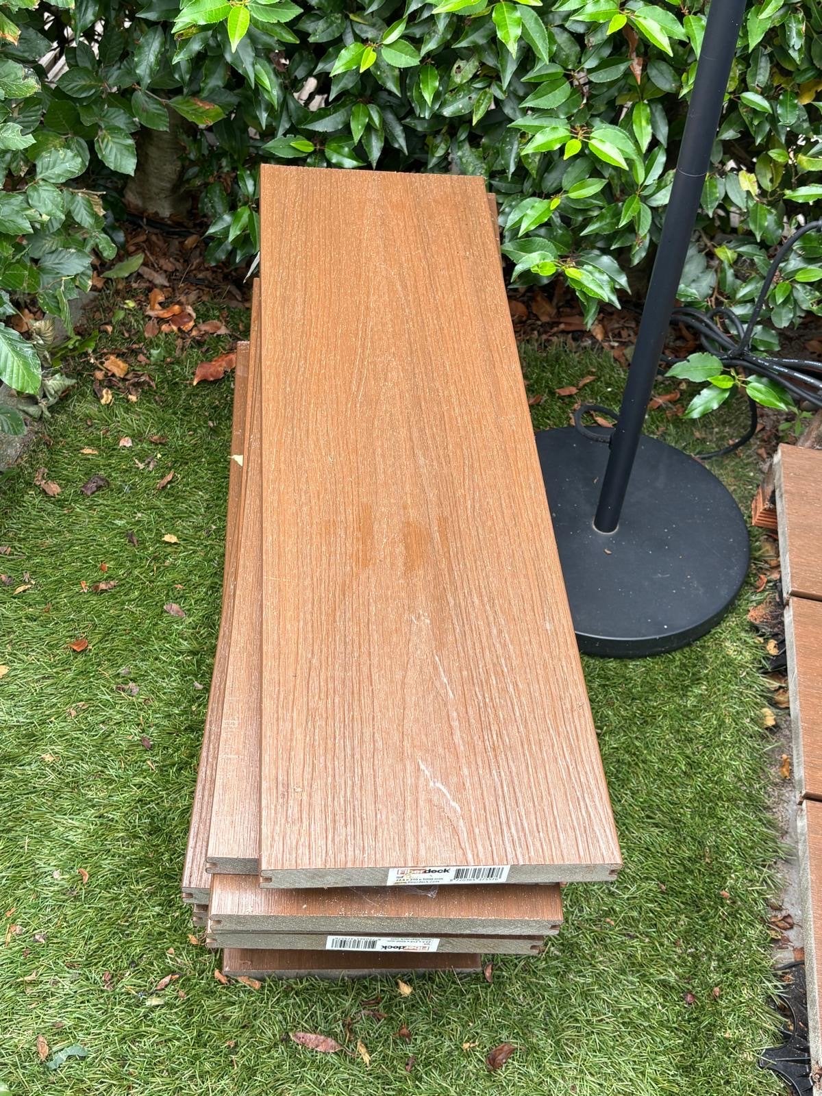 Fiberdeck Premium massief kleur Ipé plank restanten, Tuin en Terras, Palen, Balken en Planken, Ophalen, Nieuw, Planken
