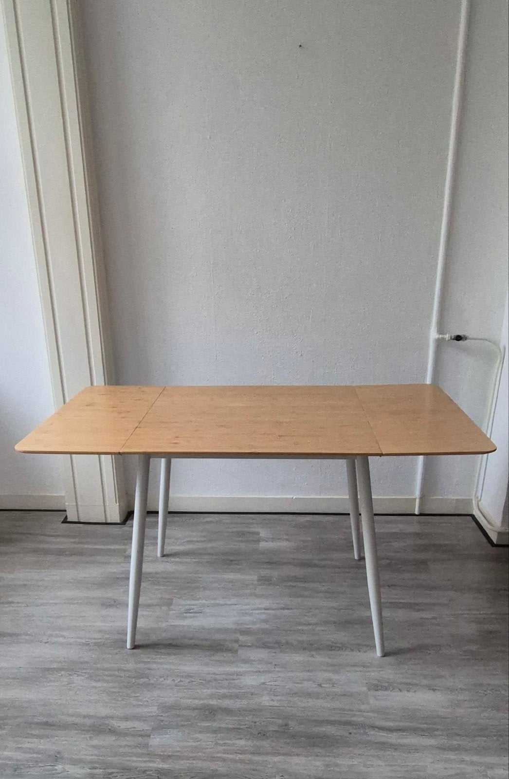 foldable eettafel bamboe, 100 tot 150 cm, Modern, Scandinavisch, Functioneel, 50 tot 100 cm, Zo goed als nieuw
