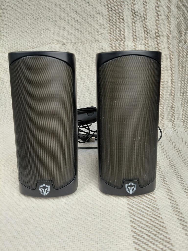 Gaming Speakers 'Battletron' USB, Computers en Software, Pc speakers, Gebruikt, Audiokanaal 2.0, Ophalen of Verzenden