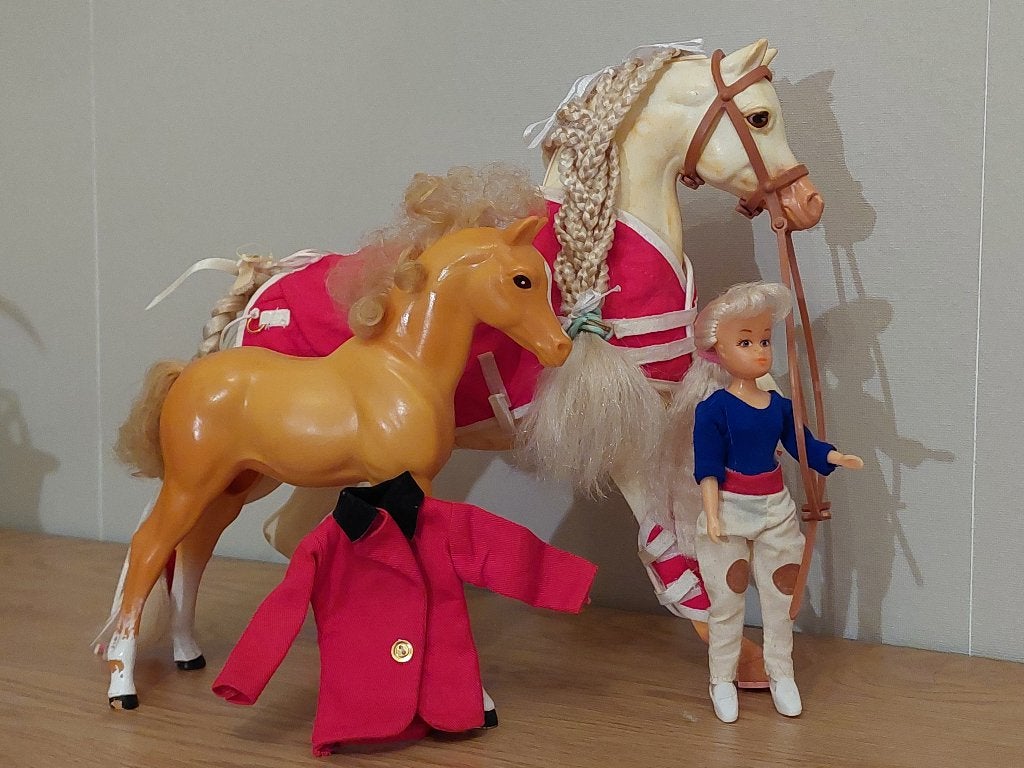 Mattel Barbie paard met veulen, Ophalen of Verzenden, Zo goed als nieuw, Meisje