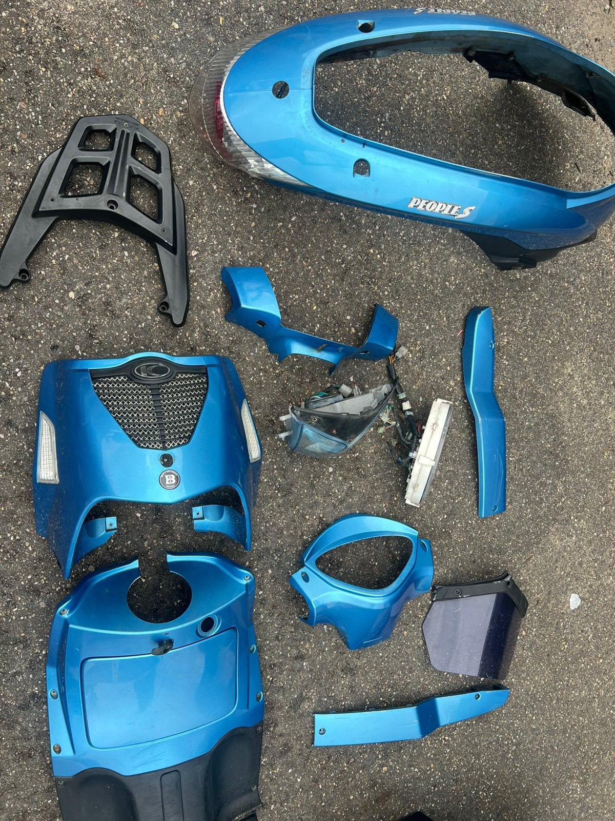 Kymco people s onderdelen kappenset, Ophalen