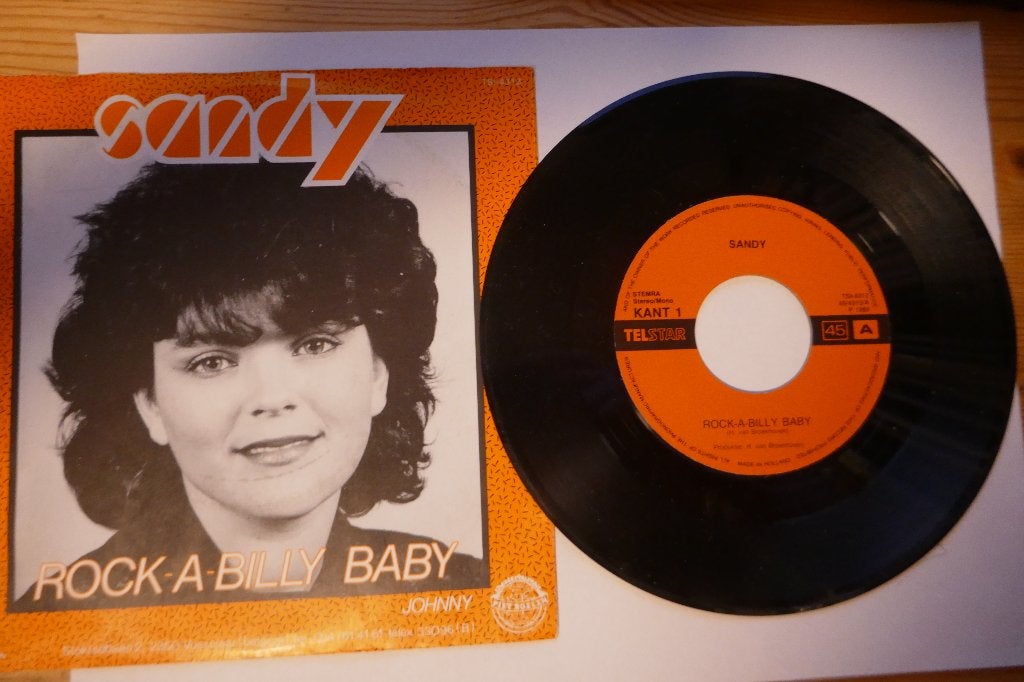 Single:  Sandy – Rock-A-Billy Baby, Ophalen of Verzenden, Gebruikt, Overige formaten, Levenslied of Smartlap