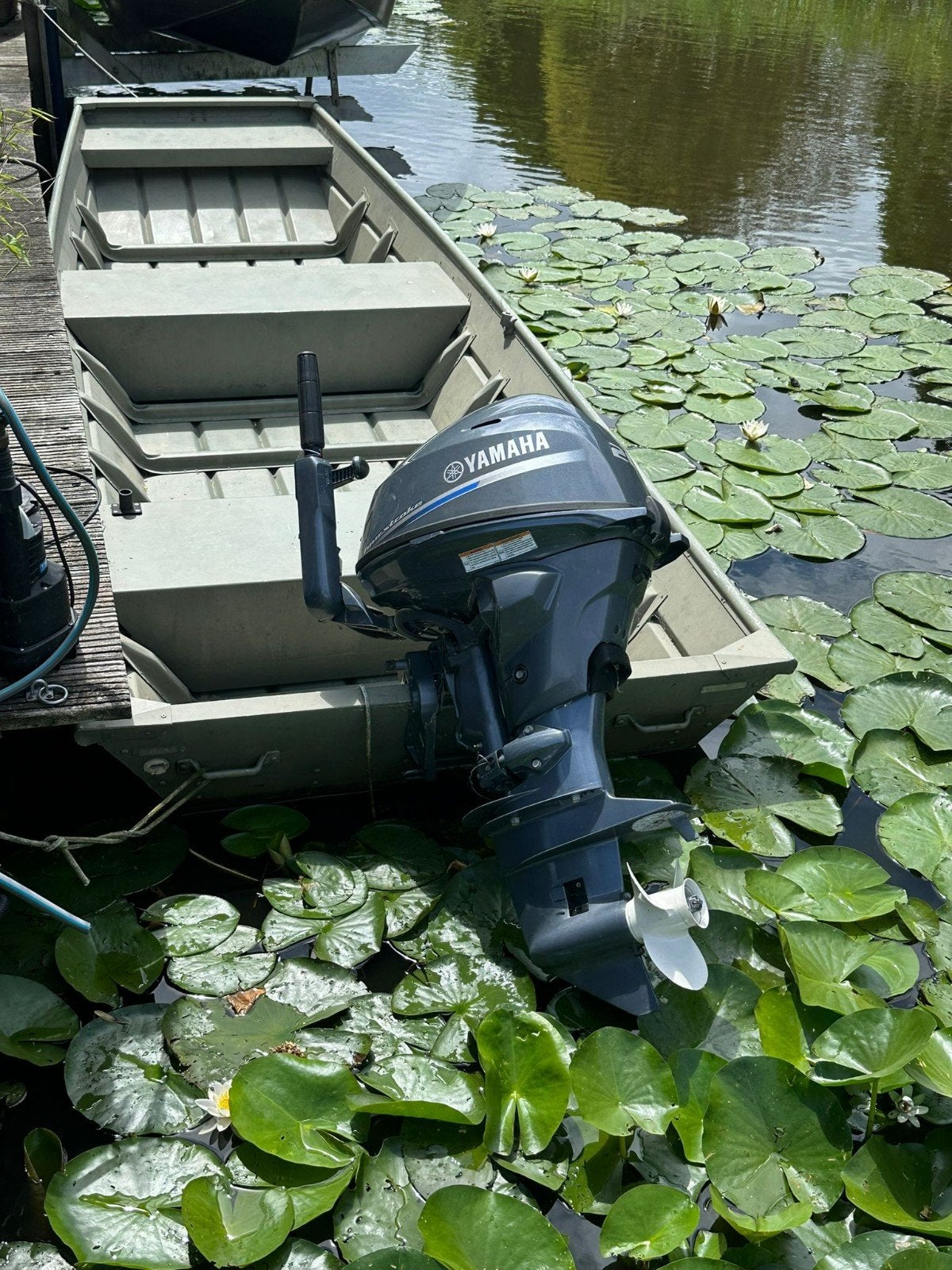 Smokercraft 4,20 mtr als nieuw met 4-takt  Yamaha 20 pk, Watersport en Boten, Overige merken, 4 m, Buitenboordmotor, Aluminium