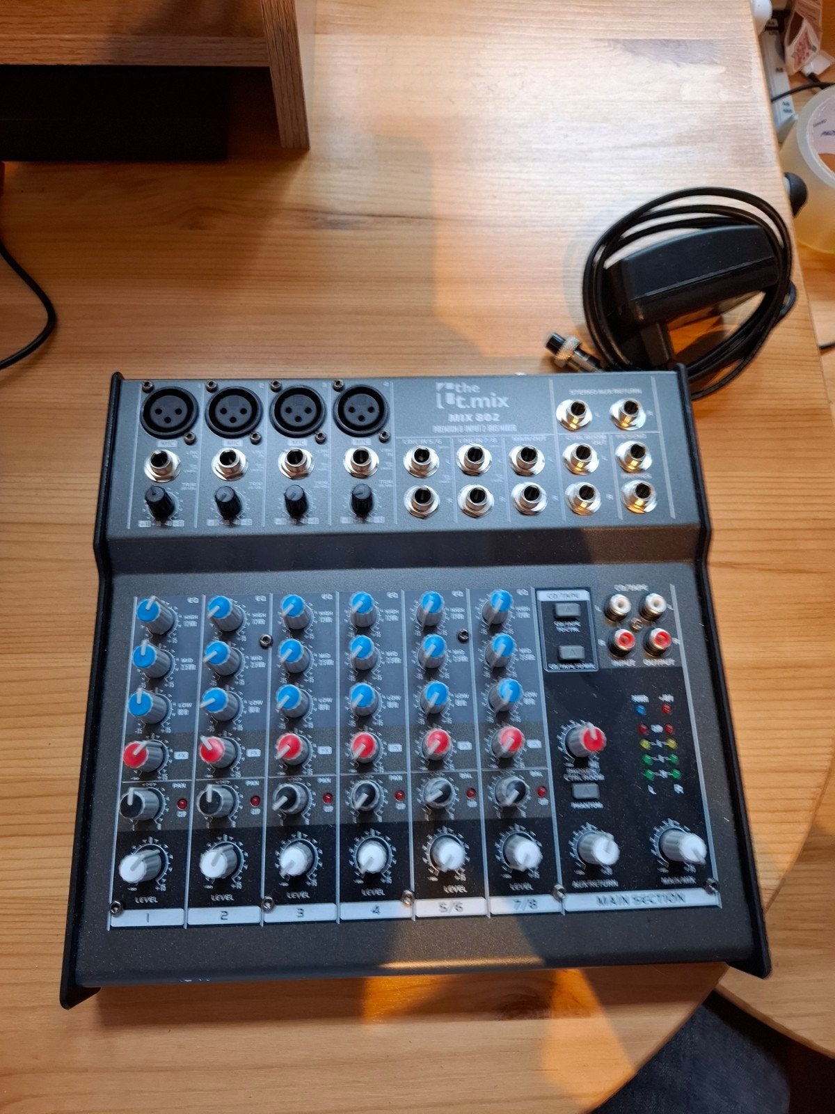 the t.mix Mix 802 Mengpaneel - Nieuwstaat, Ophalen of Verzenden, Nieuw, Minder dan 5 kanalen, Microfooningang