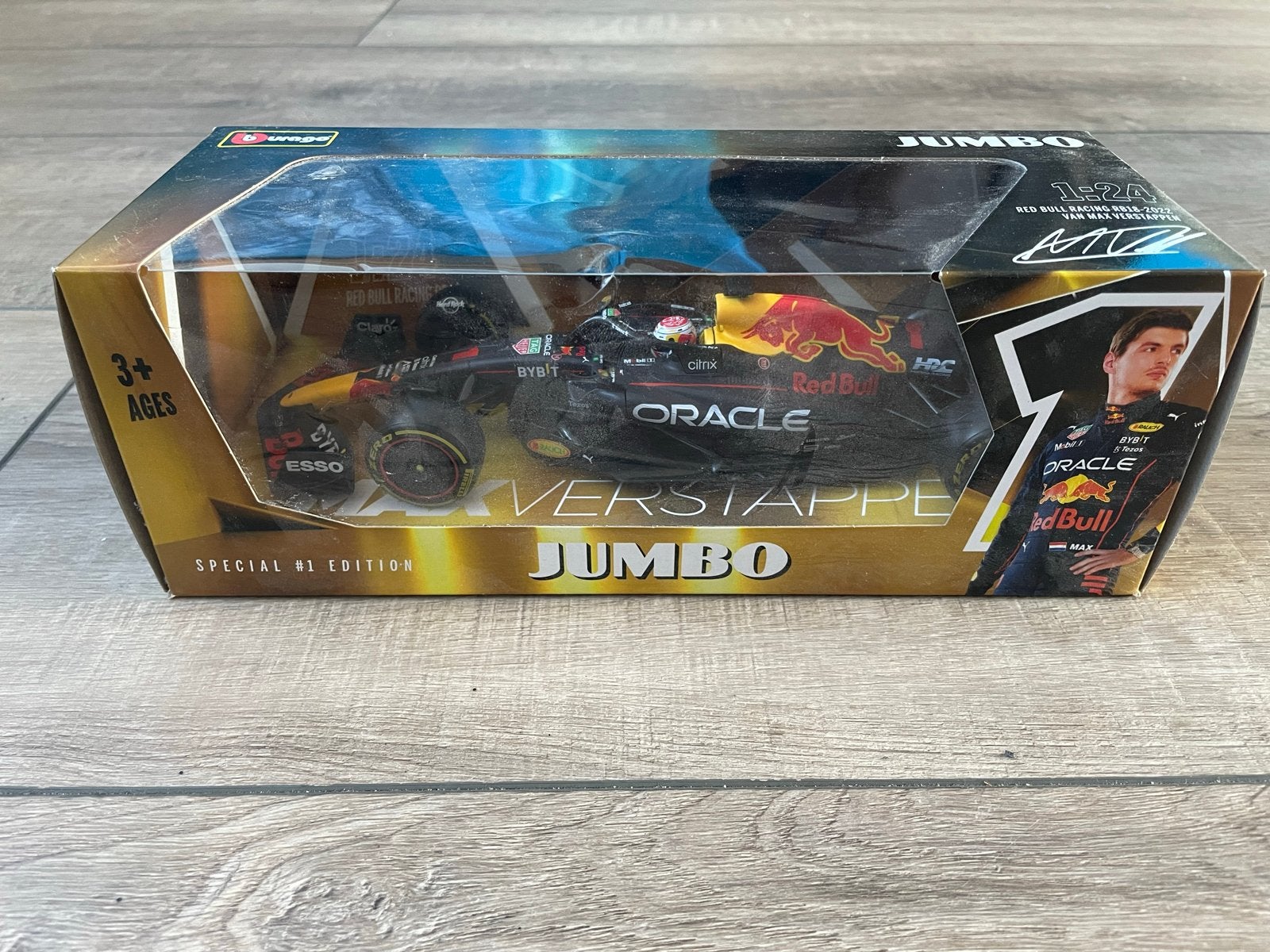 Red Bull Racing RB18-2022 Max Verstappen 1:24, Ophalen of Verzenden, Gebruikt, Auto, Bburago