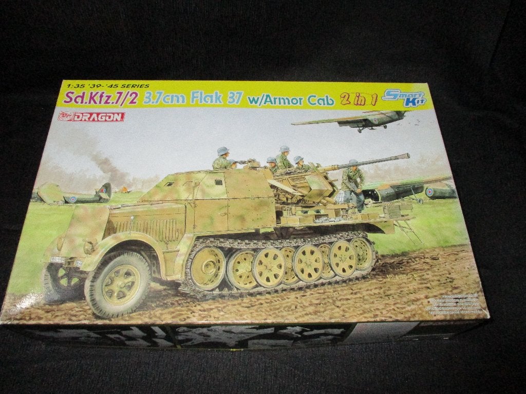 D-117,DAGON 1-35,NO,6542,Sd.Kfz. 7/2 3,7cm Flak 37 w/Armor C, Overige merken, 1:32 tot 1:50, Overige typen, Nieuw