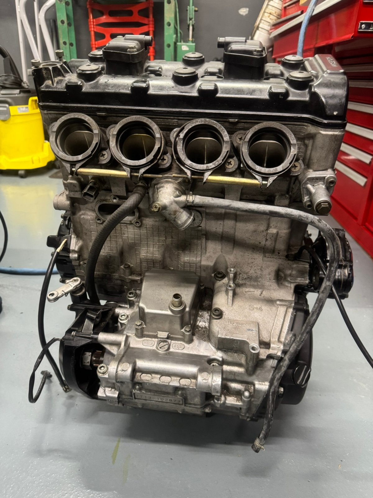 Suzuki gsxr 1000 k5 k6 2005 2006 motorblok, Motoren, Ophalen, Gebruikt