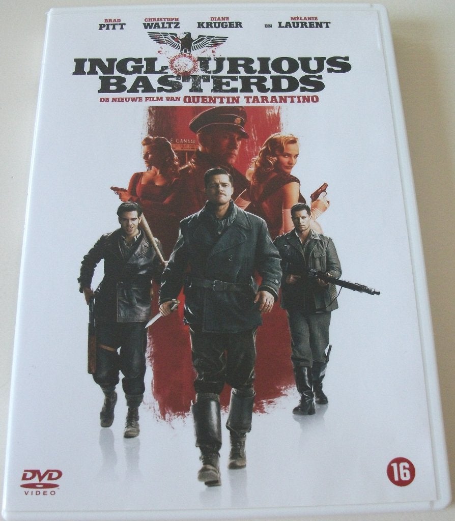 Dvd *** INGLOURIOUS BASTERDS *** Quentin Tarantino, Vanaf 16 jaar, Ophalen of Verzenden, Zo goed als nieuw, Oorlog