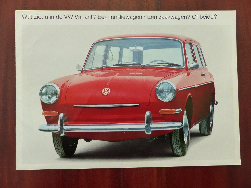 VW Variant 1963 1964 brochure  NL, Verzenden, Gelezen, Volkswagen