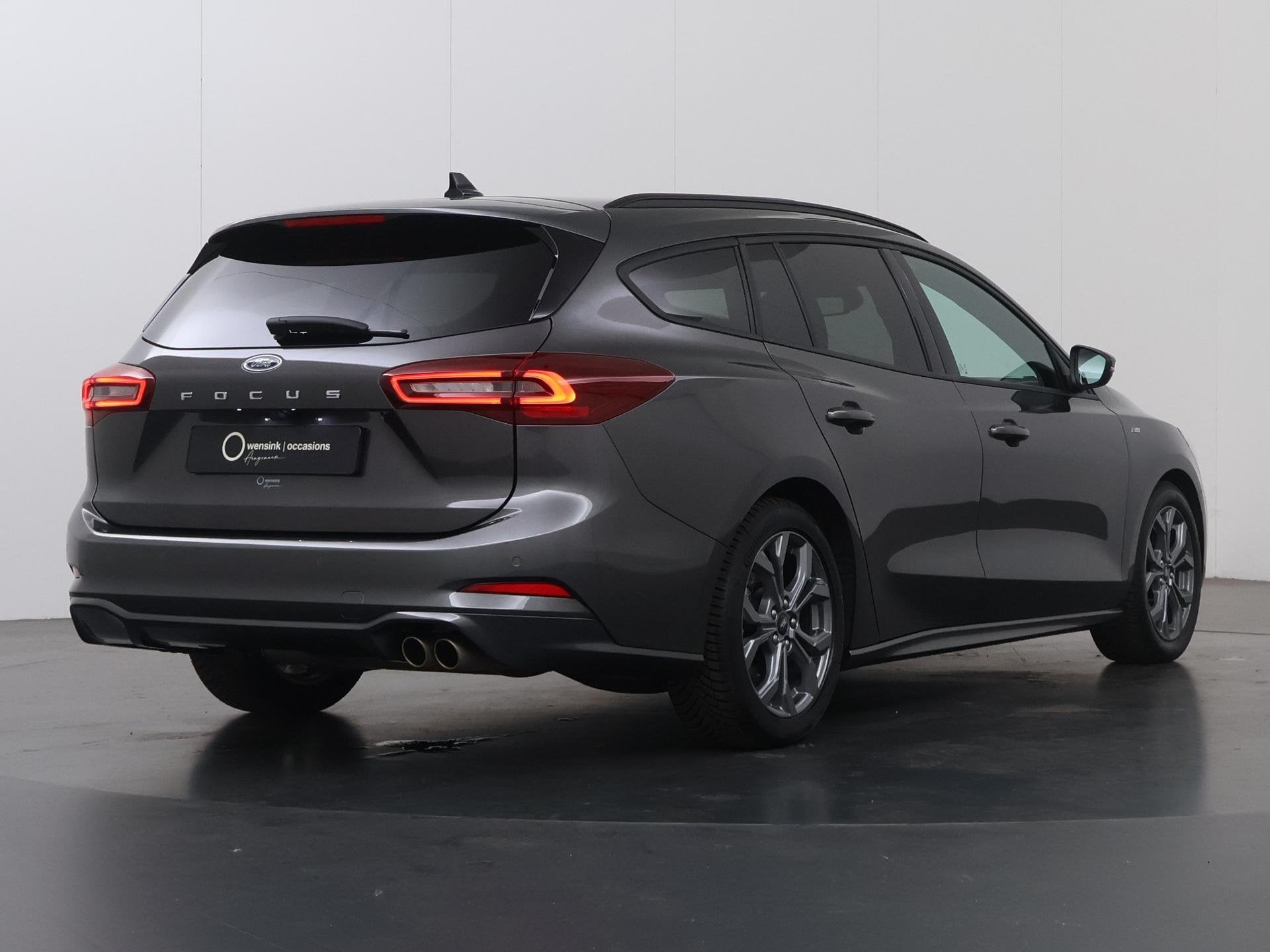 Ford Focus 1.0 EcoBoost Hybrid ST Line X | Panoramadak | Win, Stof, Gebruikt, Blauw, Automatische klimaatregeling