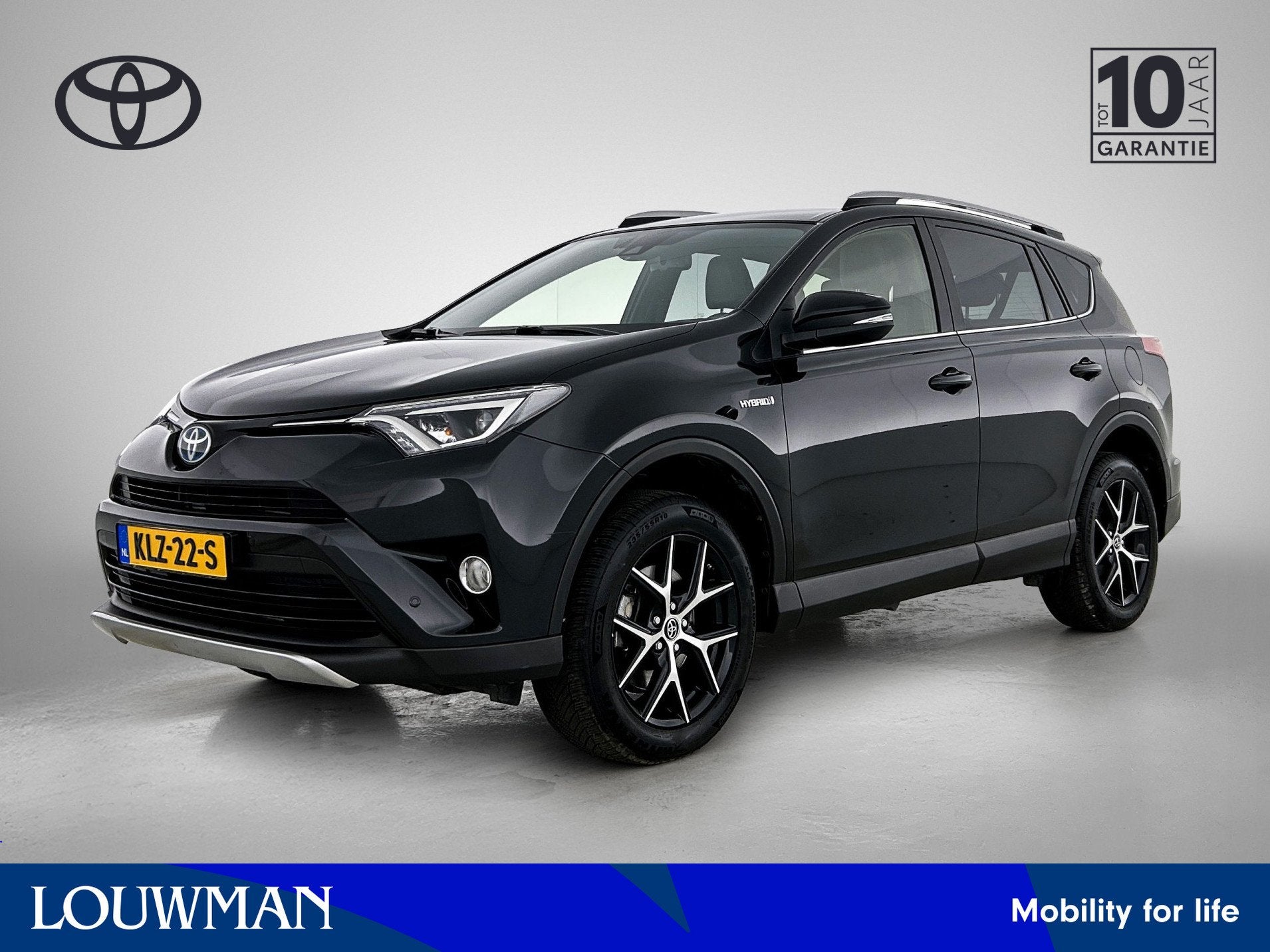 Toyota RAV4 2.5 Hybrid AWD Style | Dealer Onderhouden | 1650, Automaat, Gebruikt, 1650 kg, Zwart