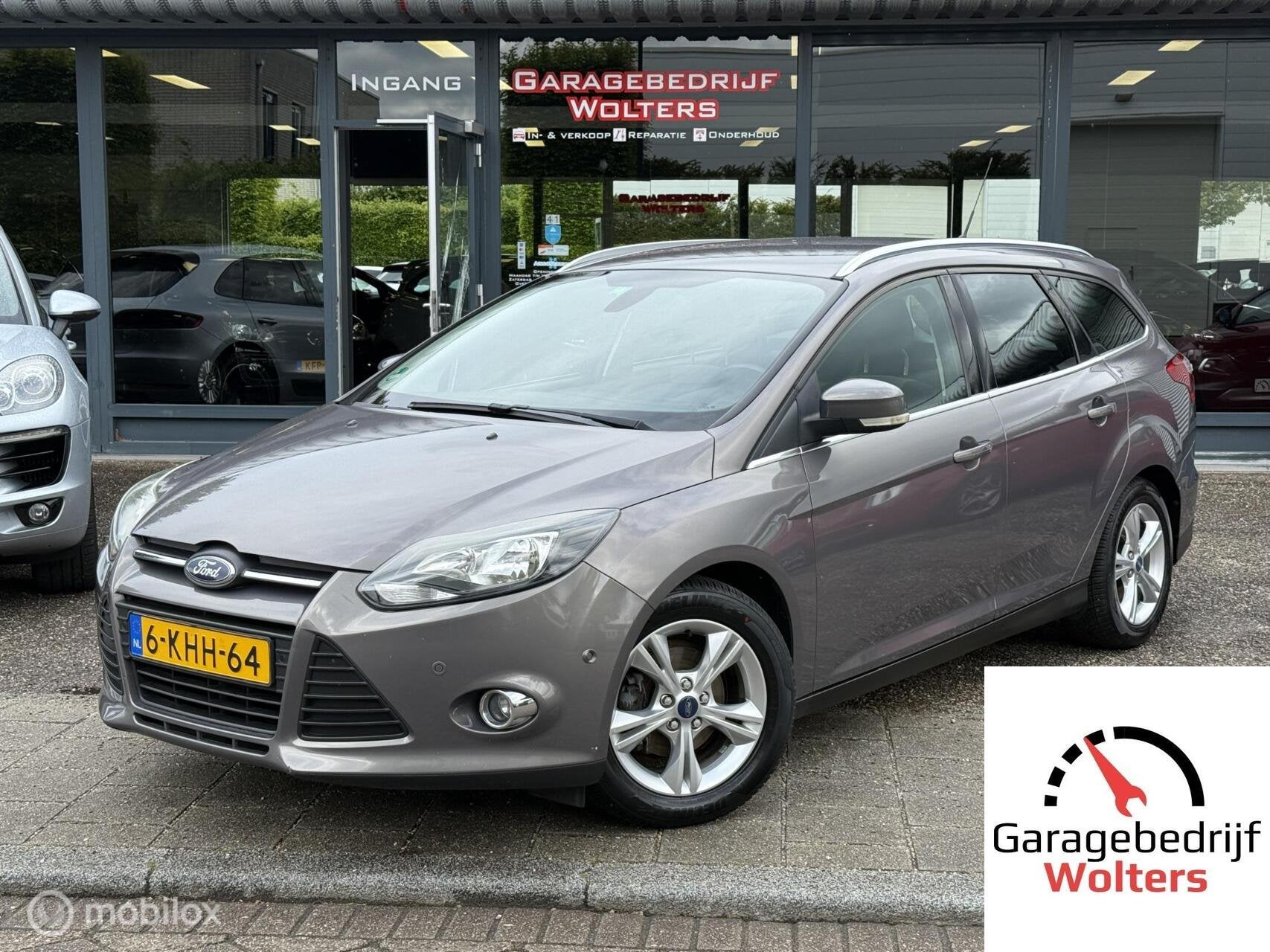 Ford Focus Wagon 1.0 EcoBoost Titanium stoelverw. cruise, Euro 5, Gebruikt, Zwart, Handgeschakeld