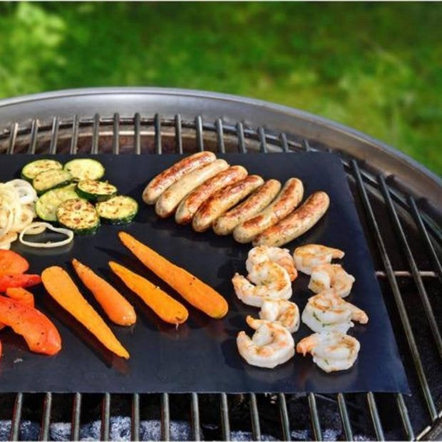 Nieuw, 2 stuks Anti-plak BBQ Grillmat - Ovenmat herbruikbaar, Ophalen of Verzenden, Nieuw