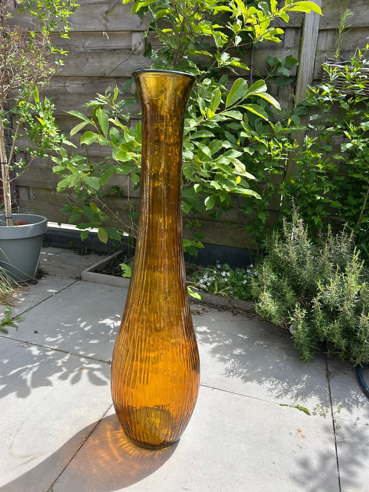 Vaas Italiaanse Empoli genie, Ophalen, Zo goed als nieuw, Oranje, Glas
