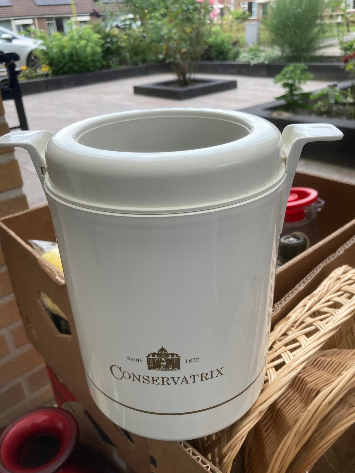 Wijn koeler, Ophalen of Verzenden, Zo goed als nieuw, Glas, Pot, Bus of Blik