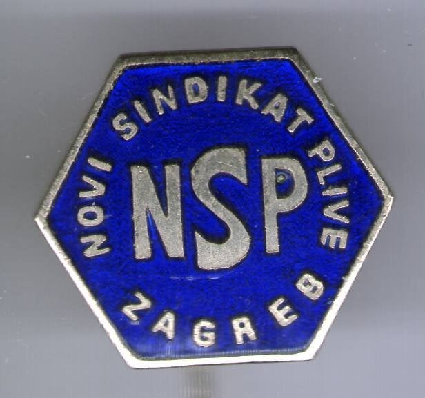 NSP NOVI Sindikat Plive Zagreb email speldje ( W_446), Ophalen of Verzenden, Zo goed als nieuw, Overige onderwerpen, Speldje of Pin