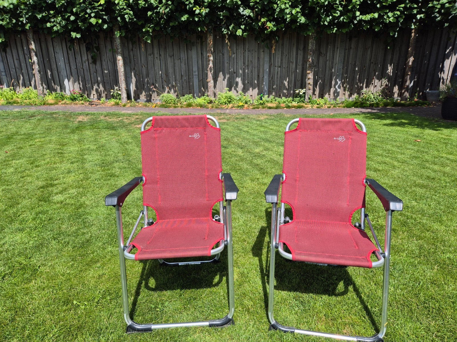 Bo-Camp campingstoelen (2 stuks), Ophalen, Zo goed als nieuw, Campingstoel