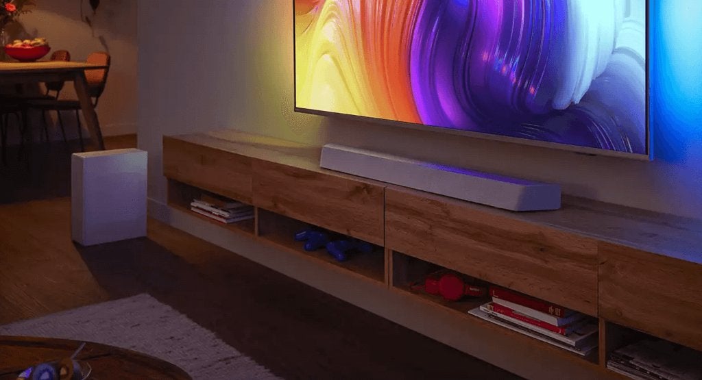 Philips The One Soundbar + Subwoofer TAB8507, Ophalen, Bluetooth, Zo goed als nieuw