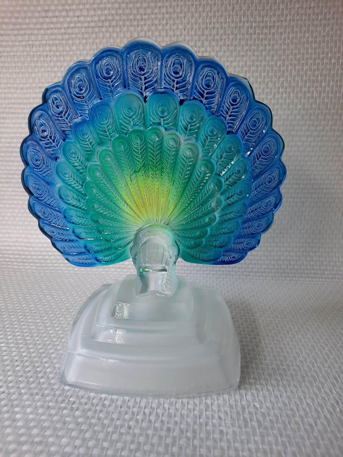 Cristal d'Arques Pauw Kristallen Beeldje, Antiek en Kunst, Ophalen of Verzenden