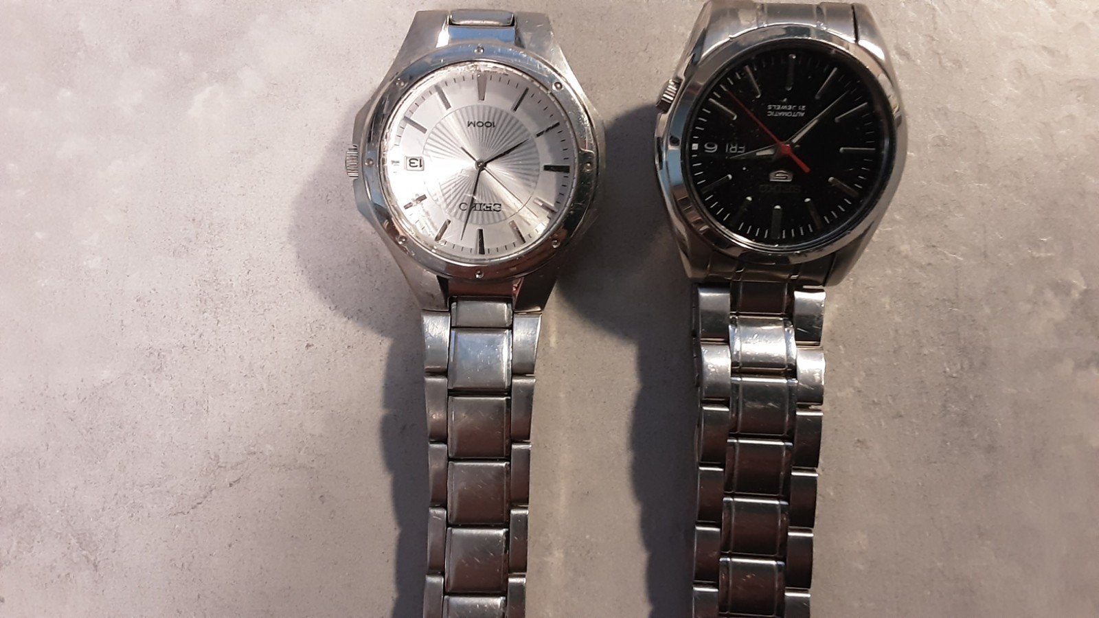 2 seiko horloges de rechtse is een automaat, Ophalen of Verzenden, Staal, Overige merken