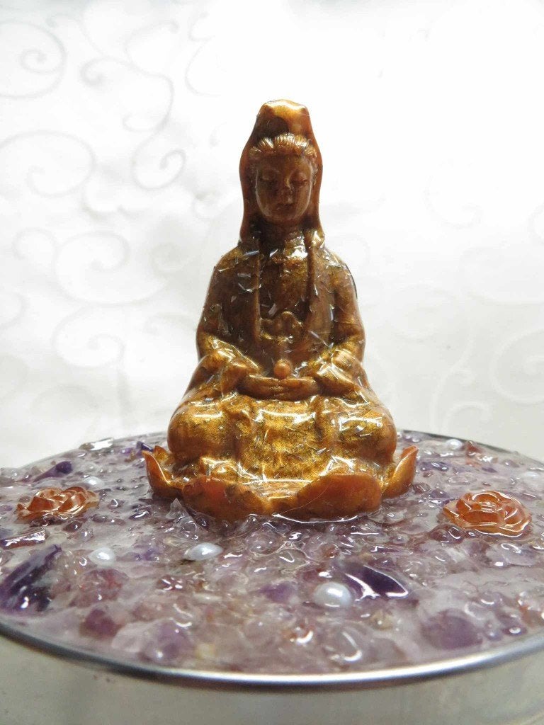 Orgoniet tafel buster kwan yin, Ophalen of Verzenden