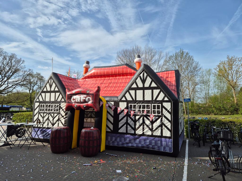 Opblaas café te huur Partytent  Feesttent huren, Ophalen, Zo goed als nieuw, Overige
