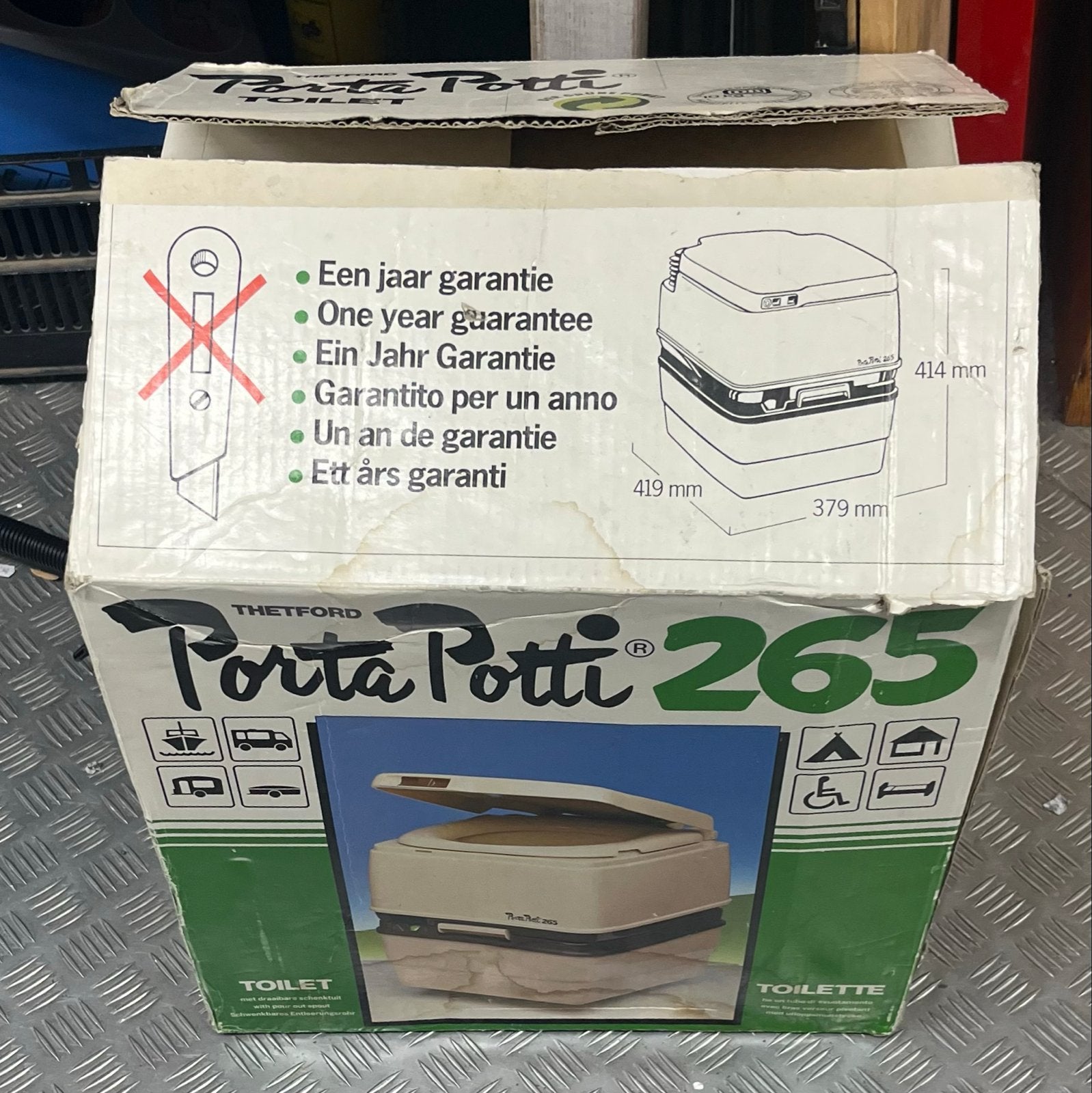 Thetford Porta Potti 265 met vloeistof, Ophalen of Verzenden, Nieuw