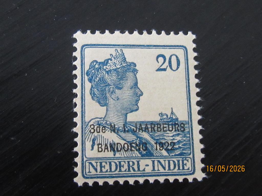 Nico Ned Indie 159 Postfris zonder plakker 1922, Ophalen of Verzenden, Postfris, Nederlands-Indië