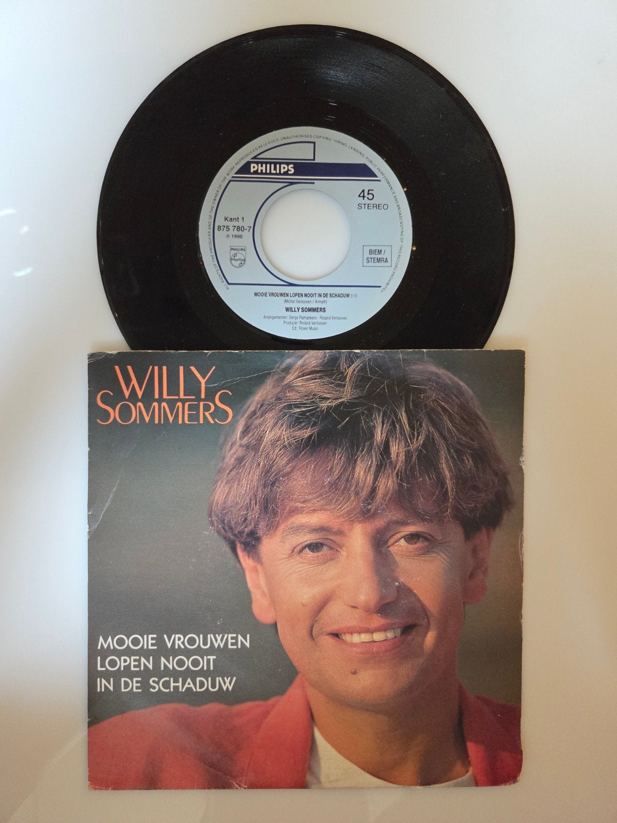 Willy Sommers - Mooie vrouwen lopen nooit in de schaduw, Ophalen of Verzenden, Gebruikt, 7 inch, Nederlandstalig