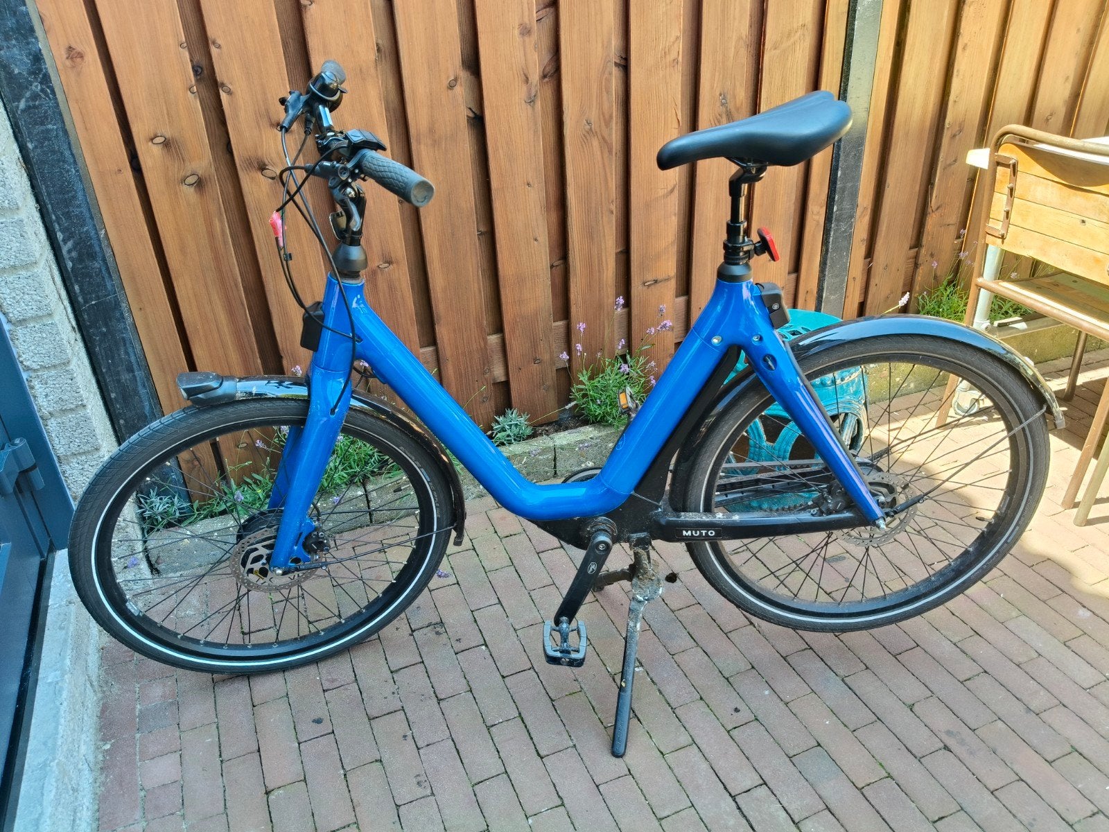 Muto e-bike - Blauw - 8versnellingen met electrische storing, Fietsen en Brommers, Elektrische fietsen, Gebruikt, 51 tot 55 cm
