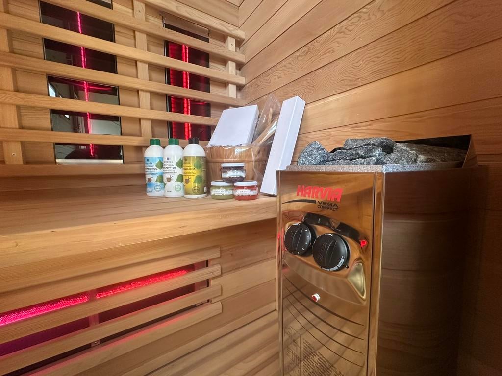 COMBI SAUNA | INFRAROOD + FINSE SAUNA | DIRECT LEVERBAAR, Info@inner-stillness.nl, Fins of Traditioneel, 7665VB, Complete sauna