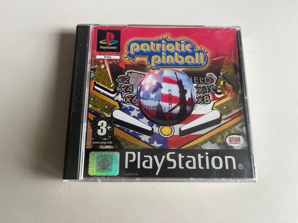 Patriotic Pinball PlayStation 1 PS1 Game PAL, Gebruikt, O, U, Overige genres