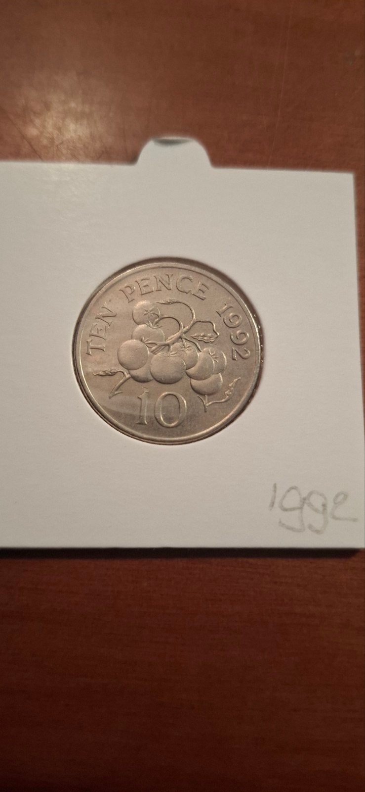 Guernsey 10 Pence Munt 1992 Elizabeth II, Ophalen of Verzenden, Overige landen