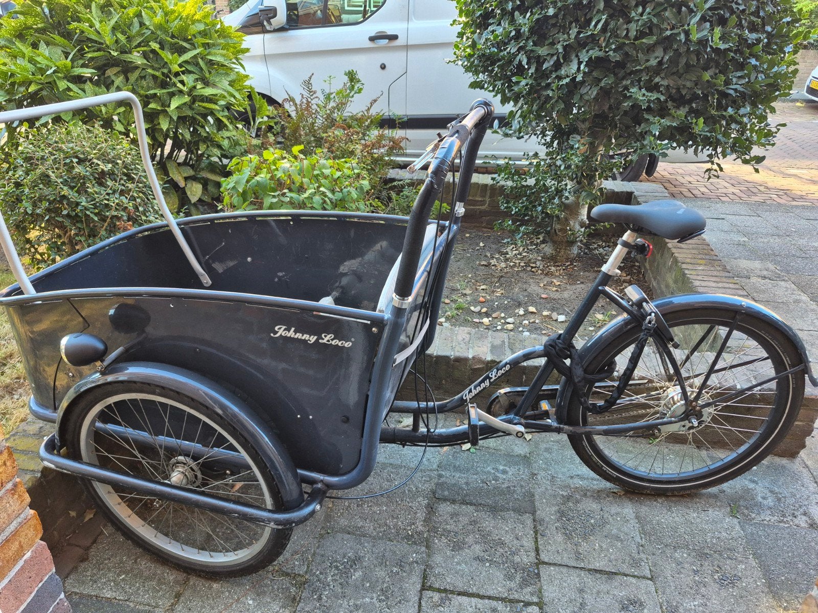 Johnny Loco Bakfiets - Recent onderhoud, klaar voor gebruik!, Fietsen en Brommers, Fietsen | Bakfietsen, Ophalen, Gebruikt, Huif
