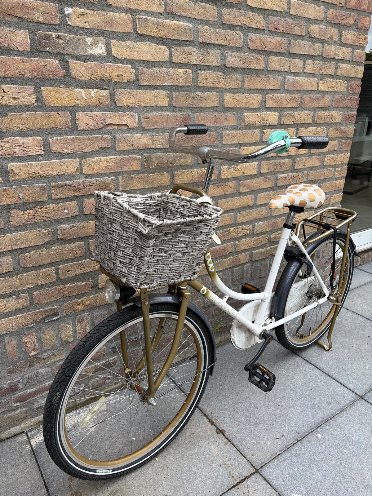 Highlander kinder omafiets 24 inch, Fietsen en Brommers, Fietsen | Meisjes, Ophalen, Gebruikt, Terugtraprem, 24 inch