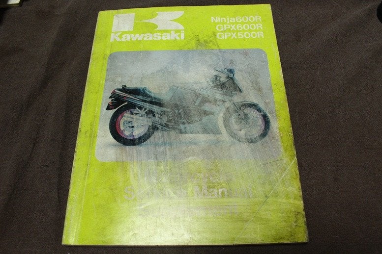 Kawasaki Ninja 600R GPX600R GPX500R 1988 service manual supp, Motoren, Handleidingen en Instructieboekjes, Ophalen of Verzenden