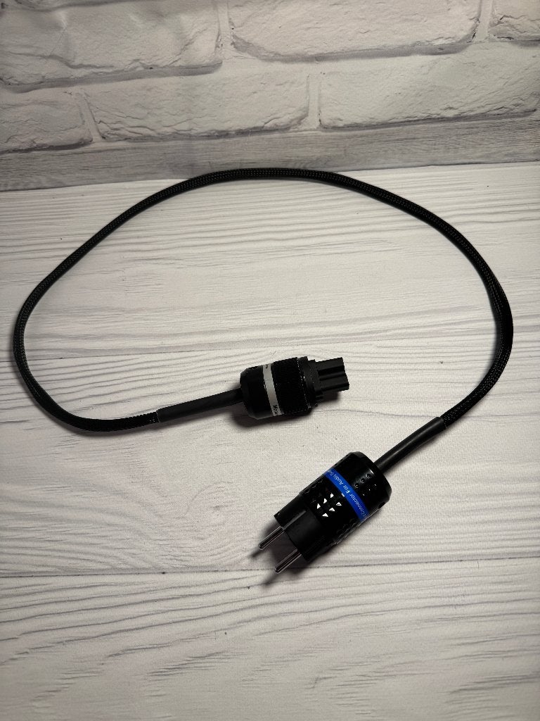 Qed audio stroomkabel 1 meter, Verzenden, Nieuw, Minder dan 2 meter, Overige kabels