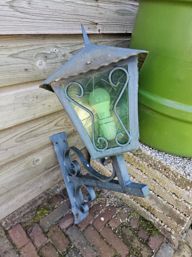 Tuinlantaarn lantaarn buitenverlichting antiek, Tuin en Terras, Buitenverlichting, Ophalen, Gebruikt, Staande lamp, Netvoeding