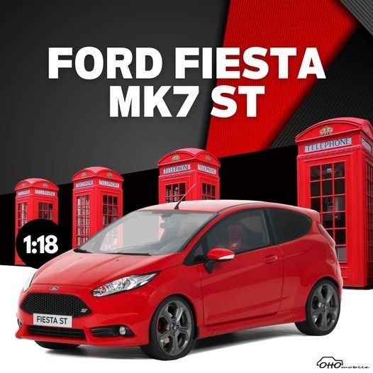 Ford Fiesta MK7 2016 Rood 1-18 Ottomobile Limited 999 Pieces, Tschuiten@hotmail.com, OttOMobile, Auto, Frankrijk