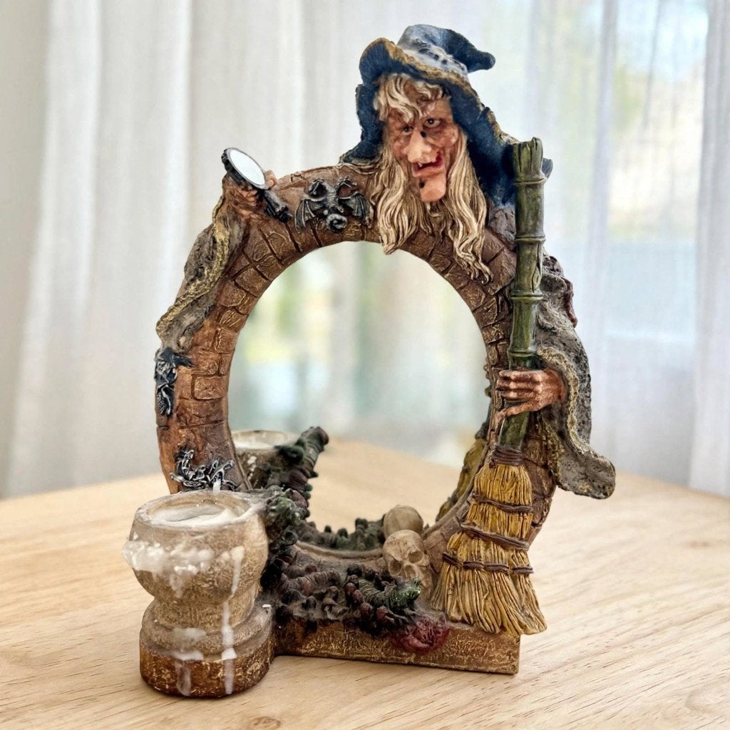 Vintage Efteling Heksen Tafelspiegel met Kaarsenho, Ophalen of Verzenden, Gebruikt, Overige typen