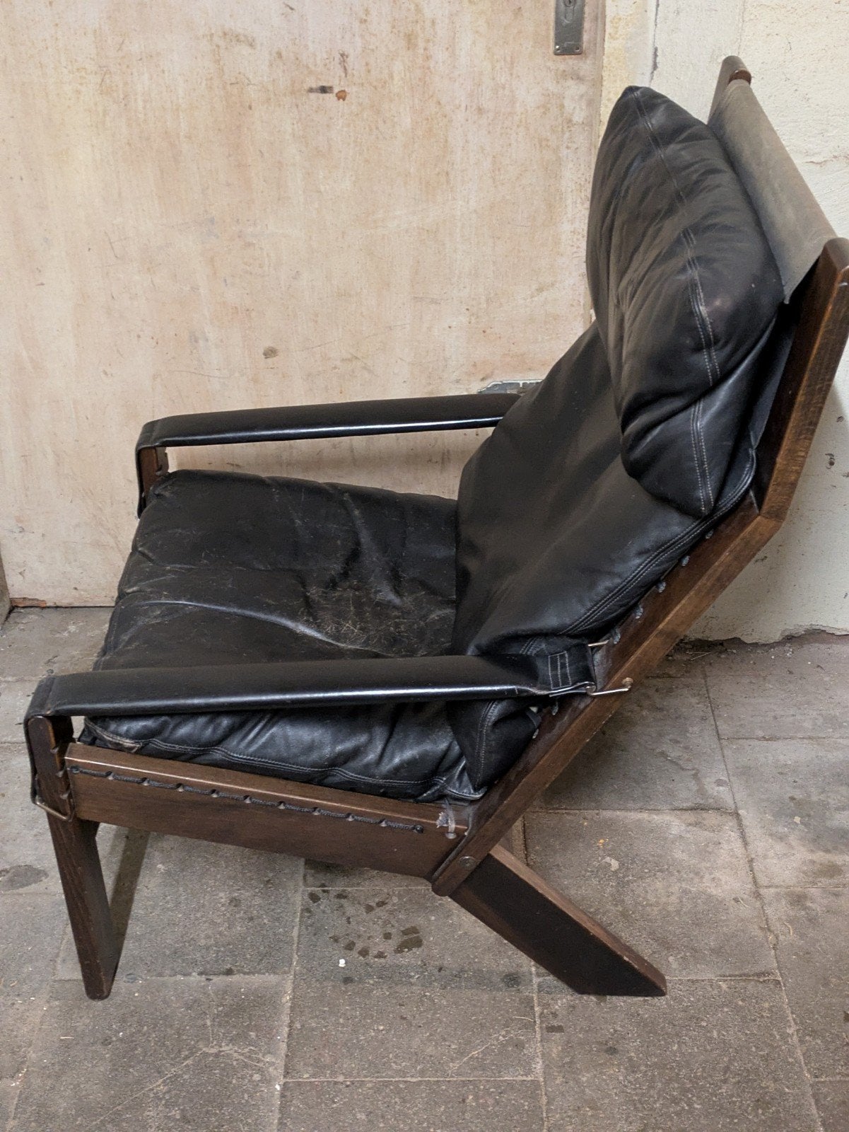 Vintage Fauteuil Inca Lounge Stoel Peter Opsvik Jaren 60, Ophalen, Gebruikt, 75 tot 100 cm, 50 tot 75 cm