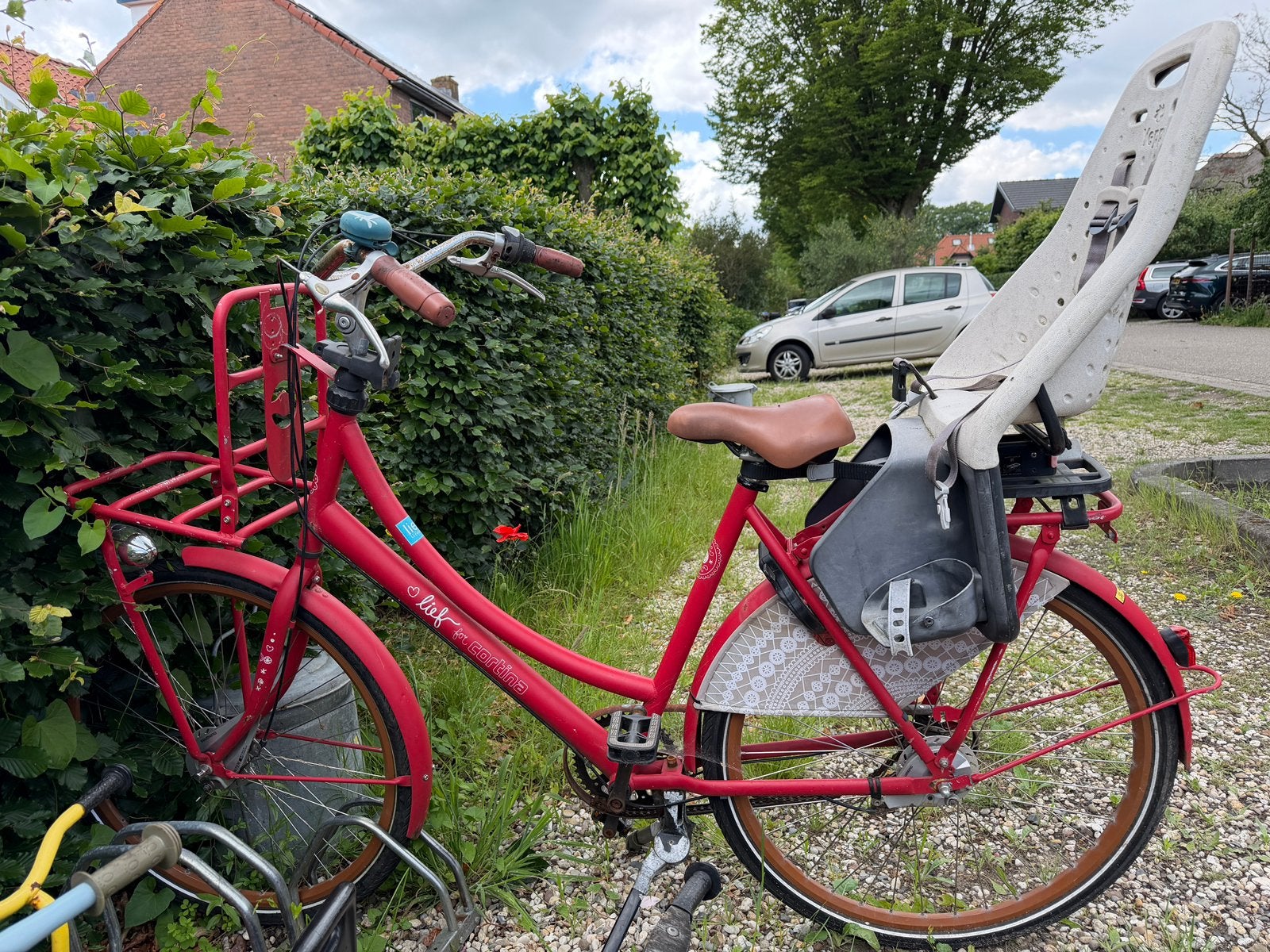 Gratis Cortina moederfiets, Fietsen en Brommers, Fietsen | Dames | Moederfietsen, Ophalen, 1 zitje, Gebruikt, Overige merken