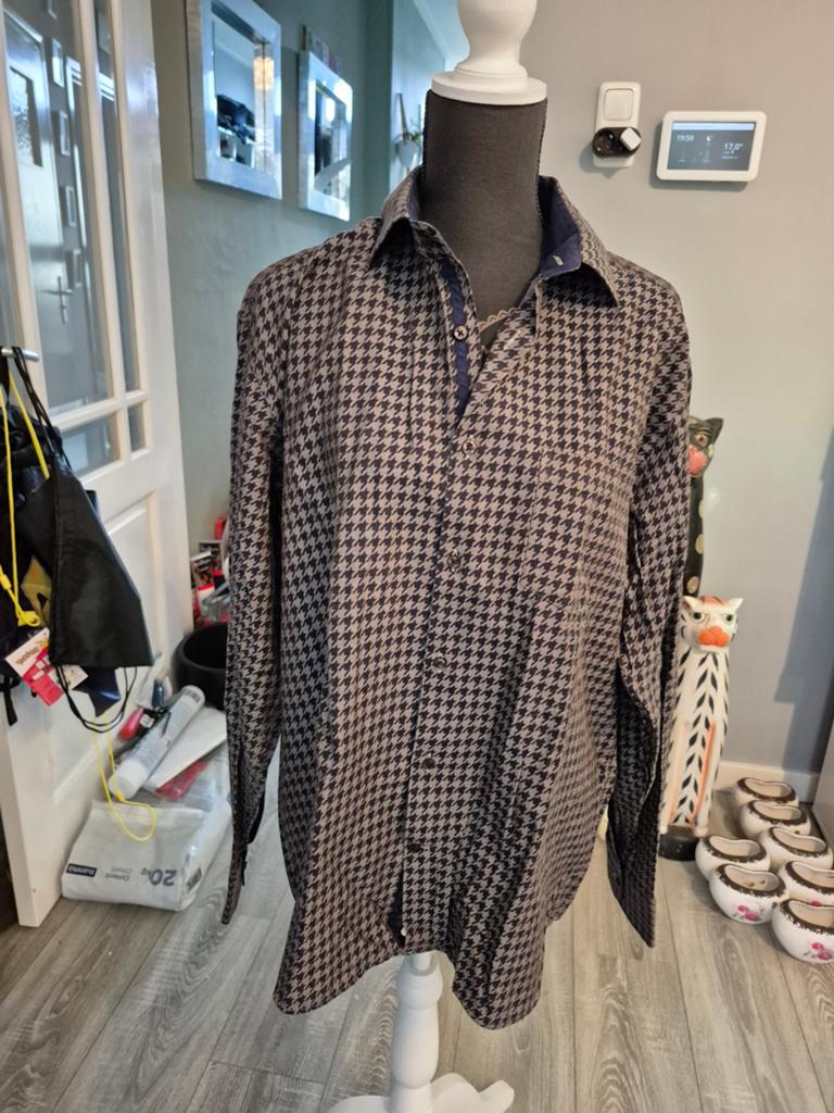Carter & Davis Basic Fit overhemd - XXL (45-46), Kleding | Heren, Bruin, Carter & Davis, Ophalen of Verzenden, Zo goed als nieuw