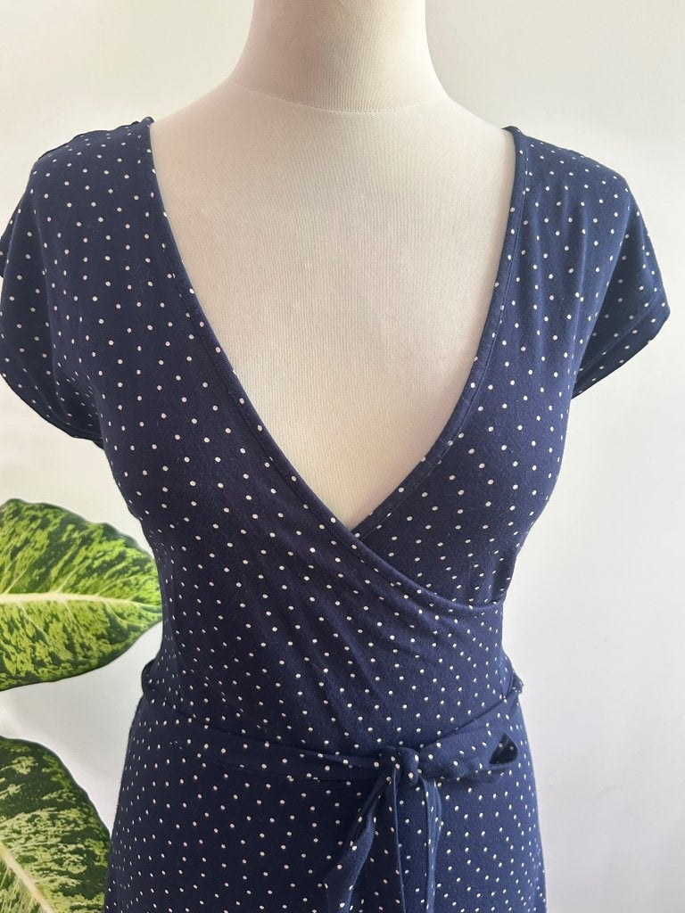 King Louie maat L zomer stippen Mira dress 3335, Kleding | Dames, Blauw, Maat 42/44 (L), Ophalen of Verzenden, Zo goed als nieuw