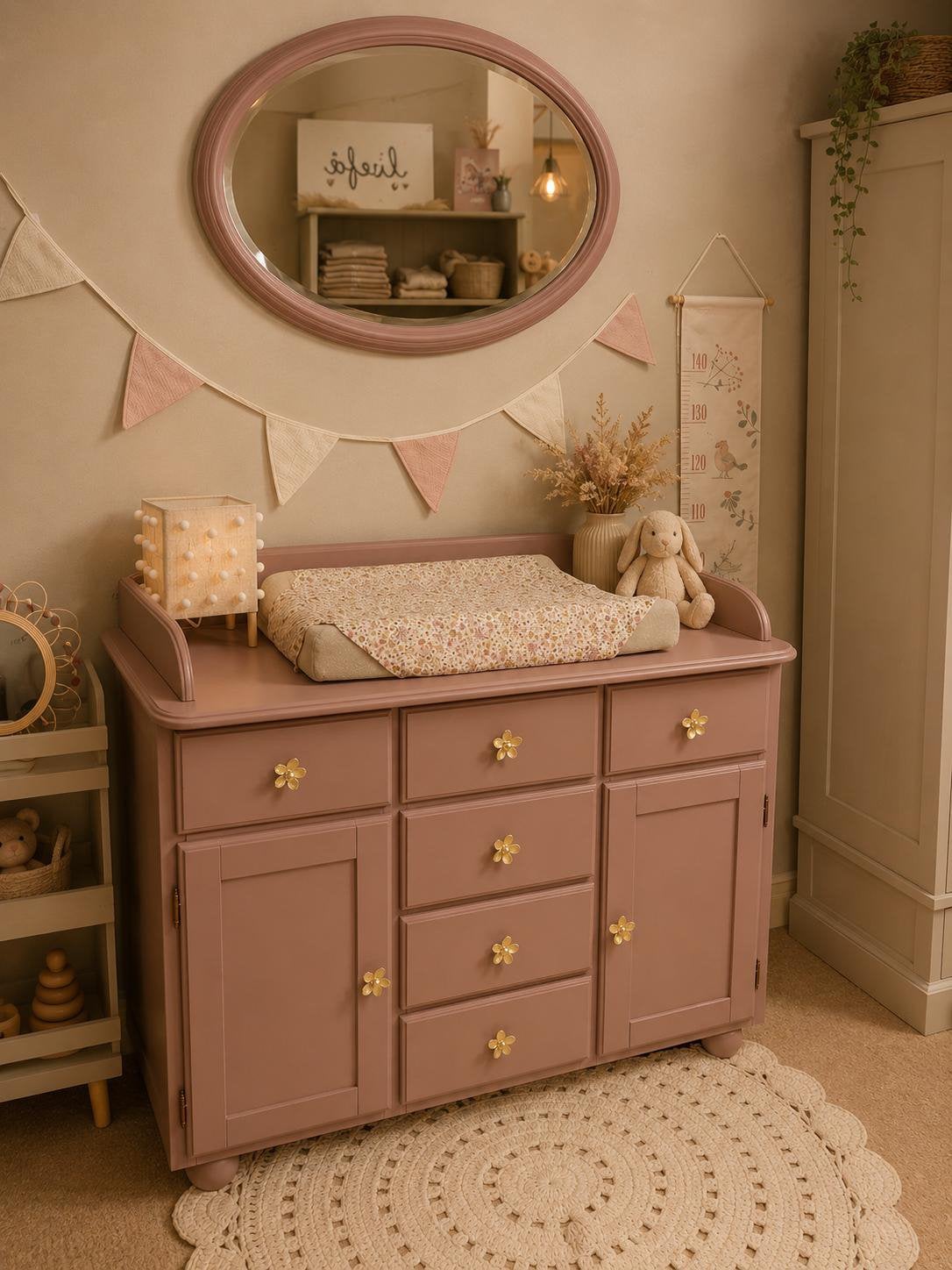 Commode •Pink• By Juffrouw Kwast, Ophalen, 50 tot 70 cm, Juffrouw Kwast, Juffrouw Kwast
