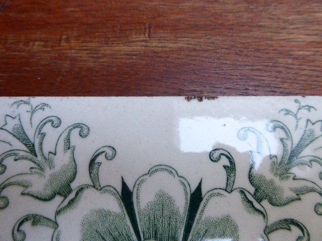 Art nouveau tegel, H, Ophalen of Verzenden