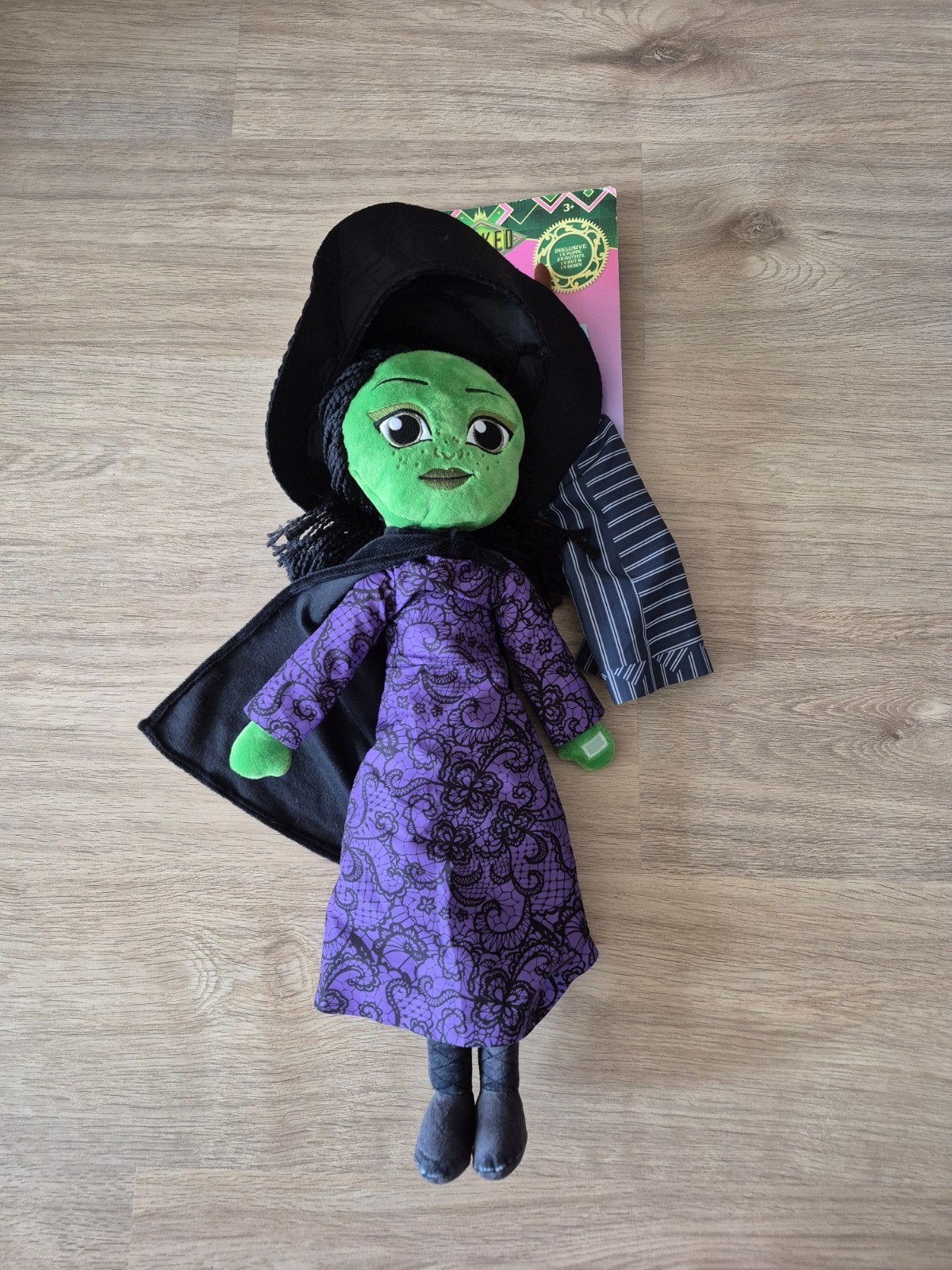 WICKED Elphaba Plushe Pop Nieuw, Ophalen of Verzenden, Nieuw, Overige typen
