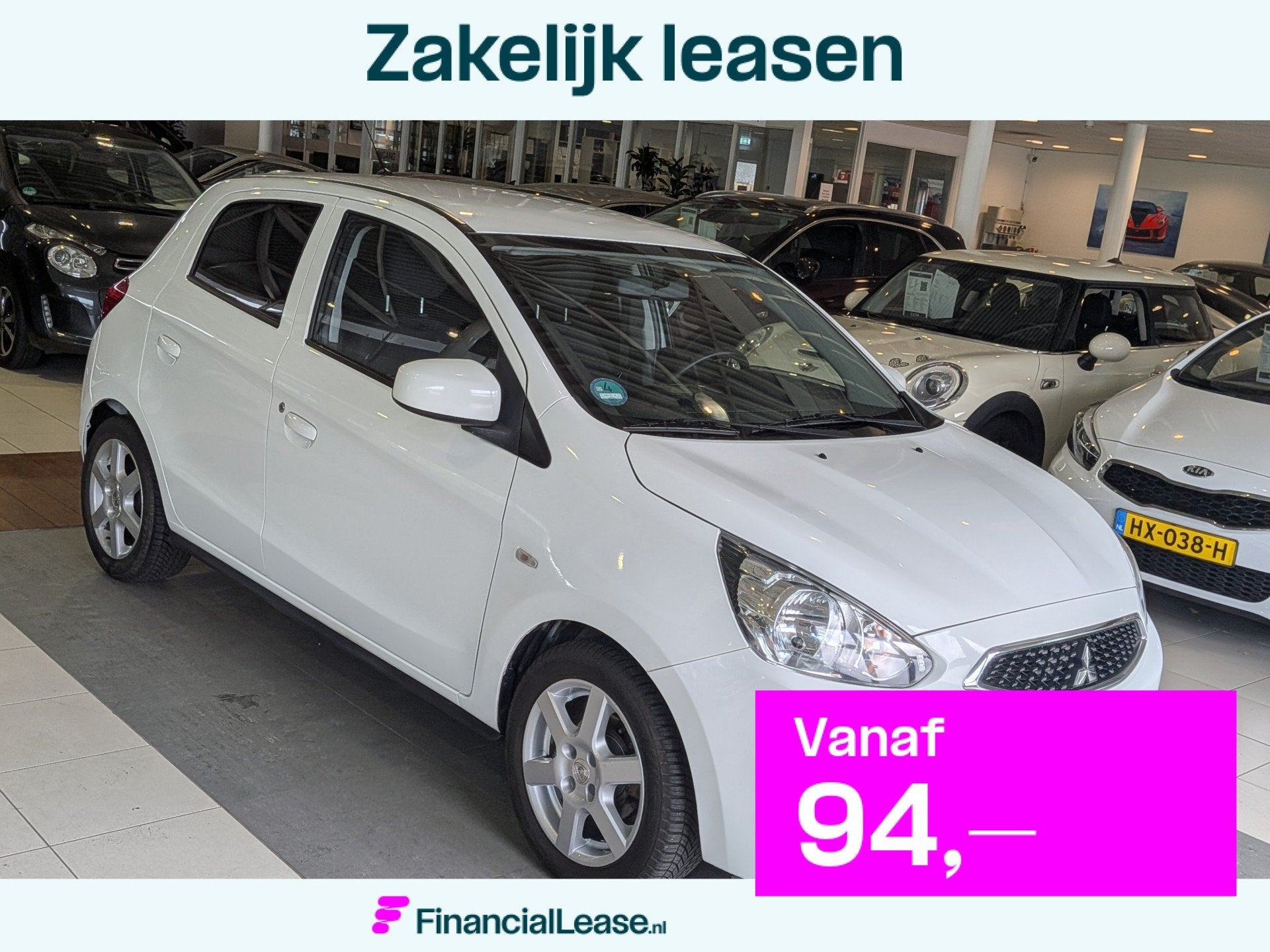 Mitsubishi Space Star 1.0 Entry Stuurbekrachtiging, Isofix, Voorwielaandrijving, Stof, Gebruikt, Euro 6