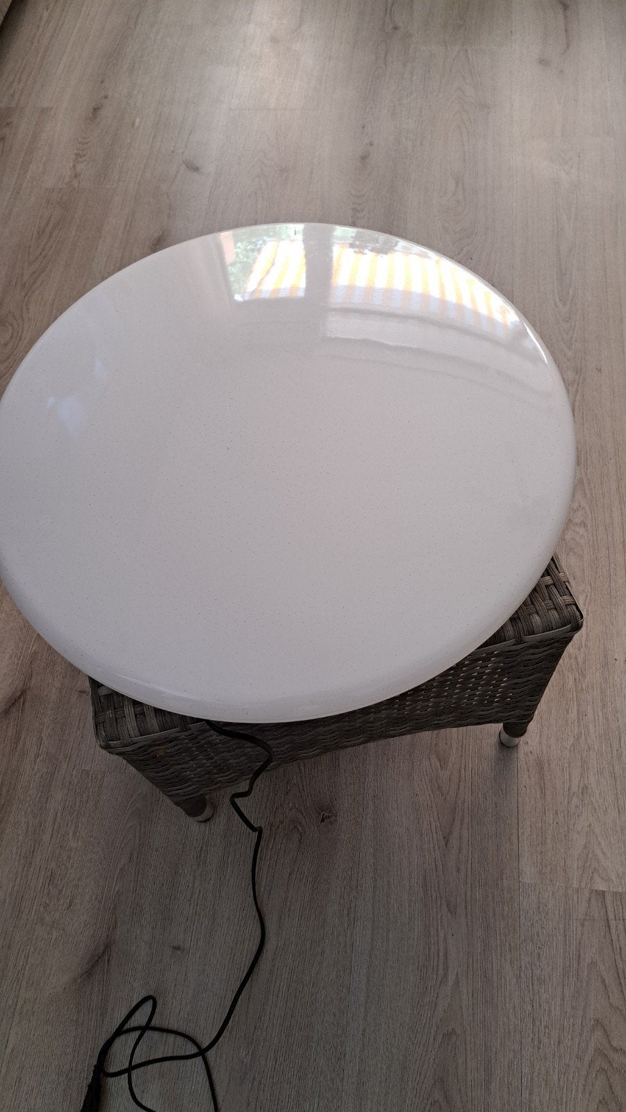 Casaya LED Plafondlamp met Afstandsbediening, Dimbaar, Ophalen, Kunststof, Modern, Zo goed als nieuw