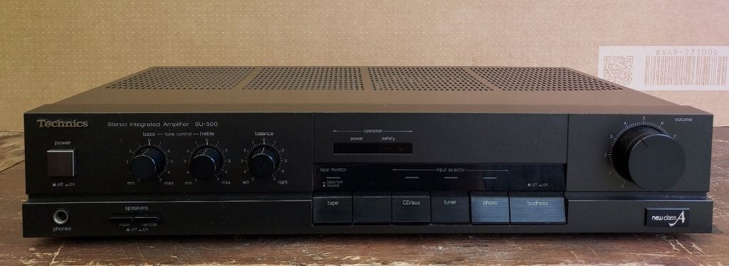 Technics SU-500 versterker, Audio, Tv en Foto, Overige merken, Gebruikt, Ophalen of Verzenden, Minder dan 60 watt